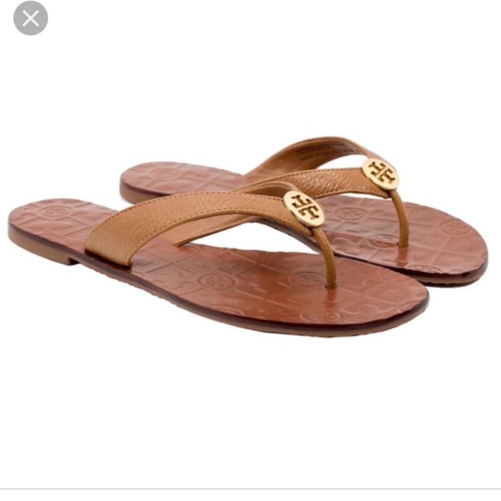 Tory Burch Leather Flip Flops